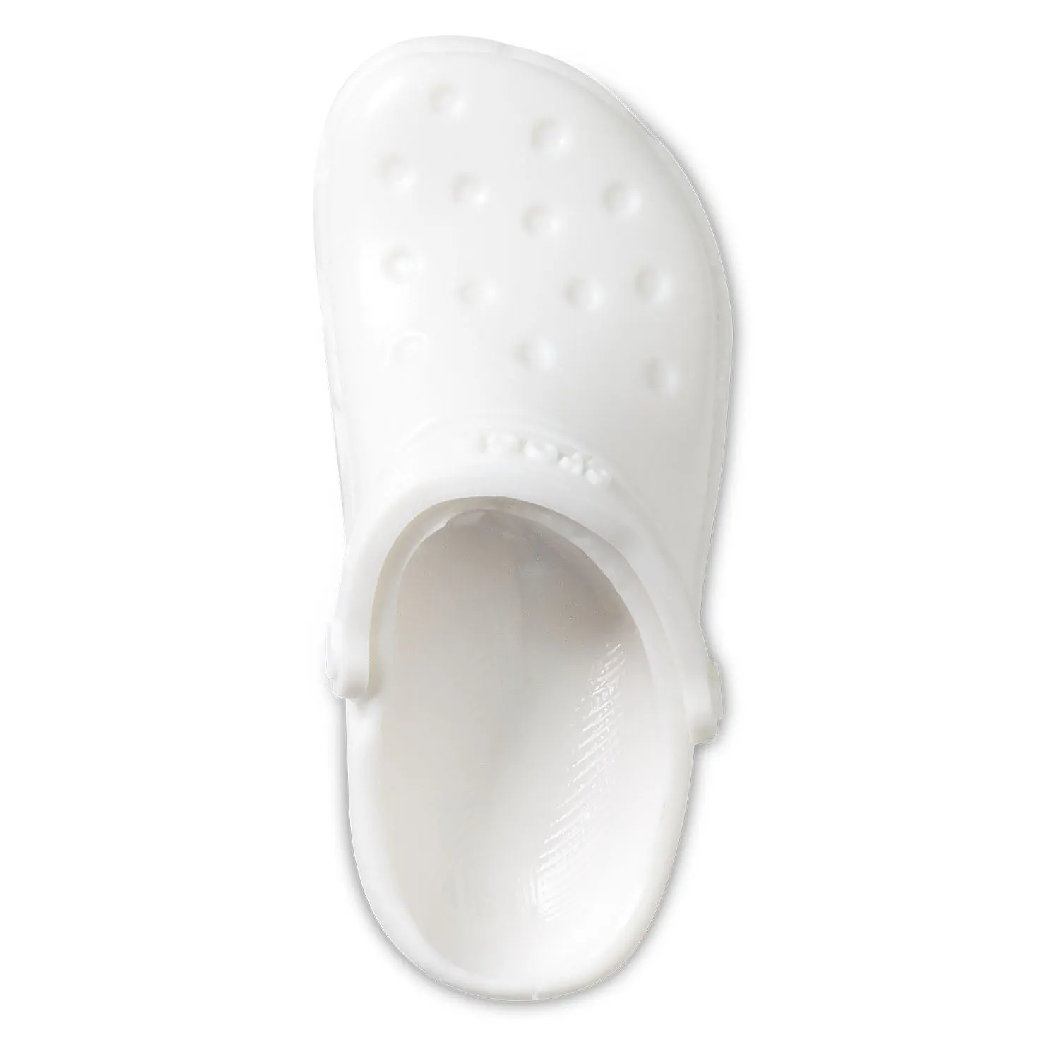 3D White Classic Clog  Jibbitz