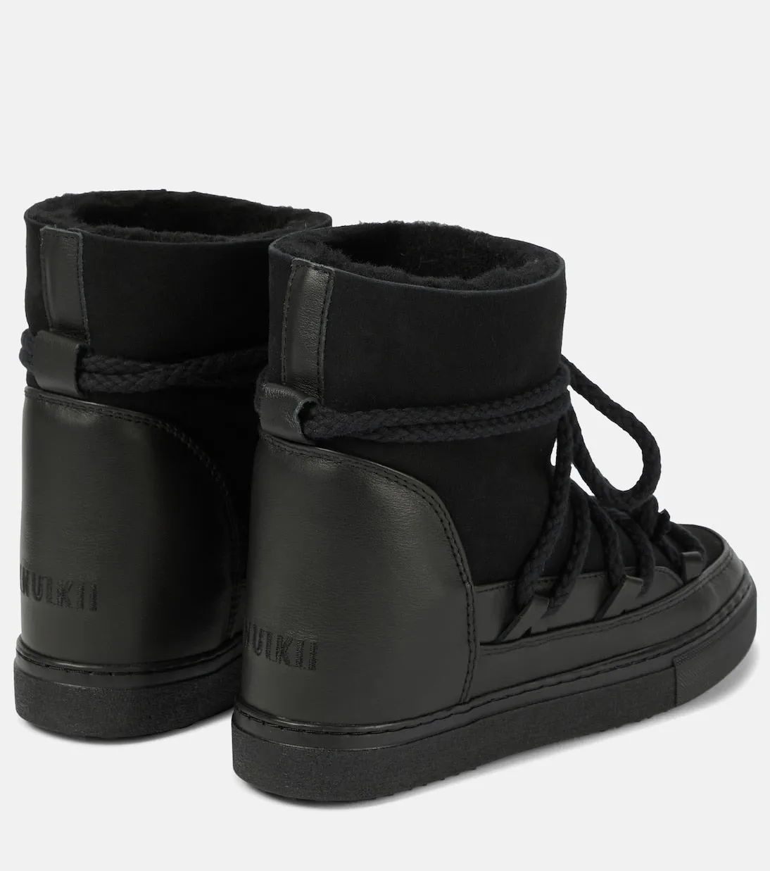 Classic sneaker Inuikii leather ankle boots, black