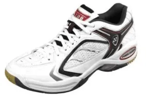 CLOSEOUT - Yonex SHB-200EX Power Cushion Unisex Court Shoes, White / Red /Gold