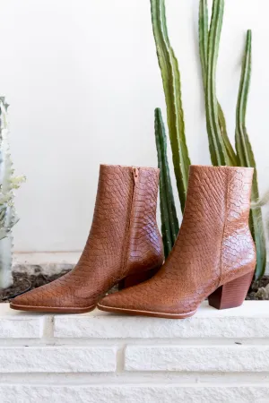 Cognac Snake Caty Boot