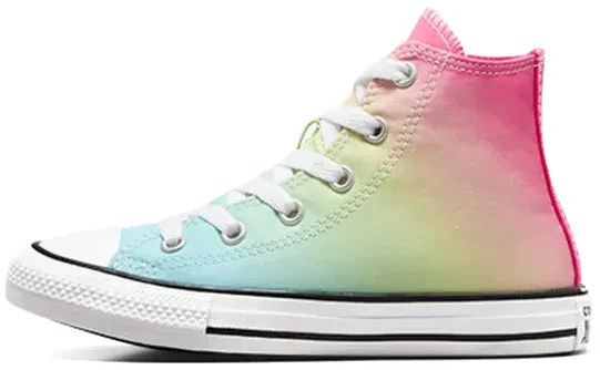 Converse Kids Chuck Taylor All Star Hi Top Bright Ombre Triple Cyan/Chaos Fuchsia