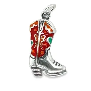 D1417 Red Boot Pendant