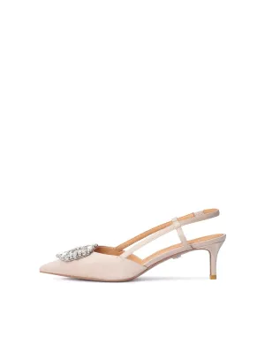 Kazar high shoes, light beige