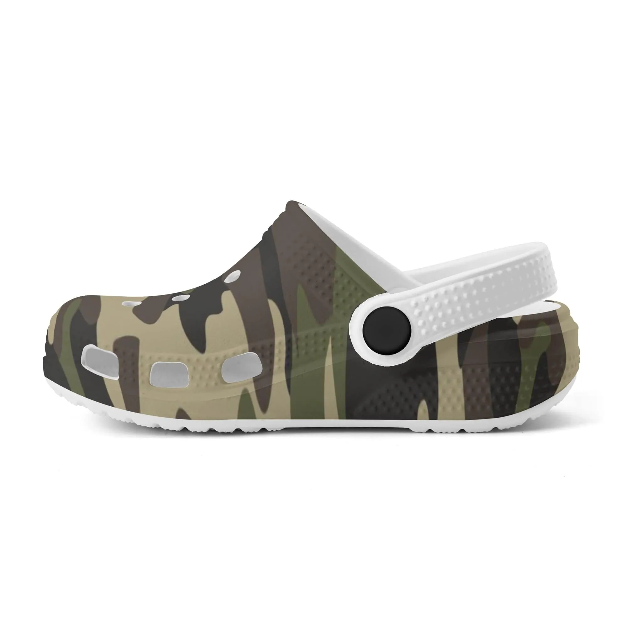 Kids Camouflage Classic Clogs