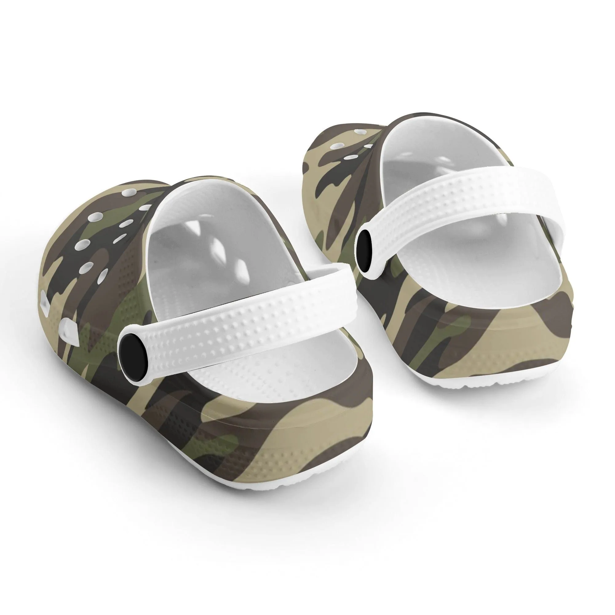 Kids Camouflage Classic Clogs