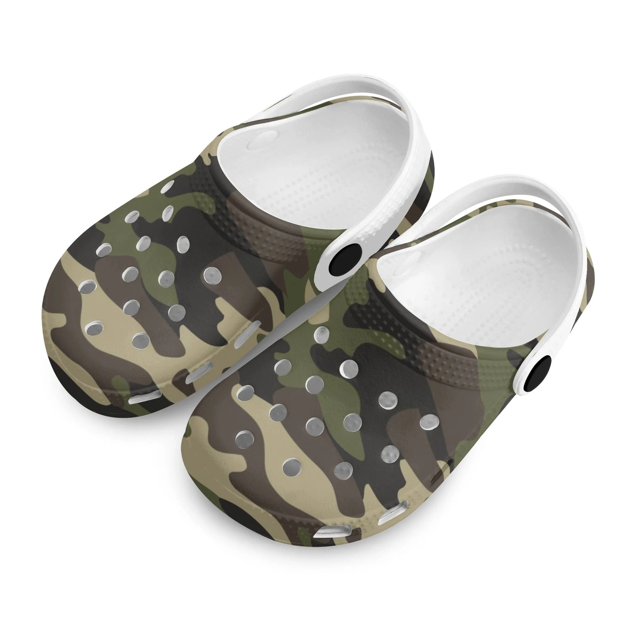 Kids Camouflage Classic Clogs