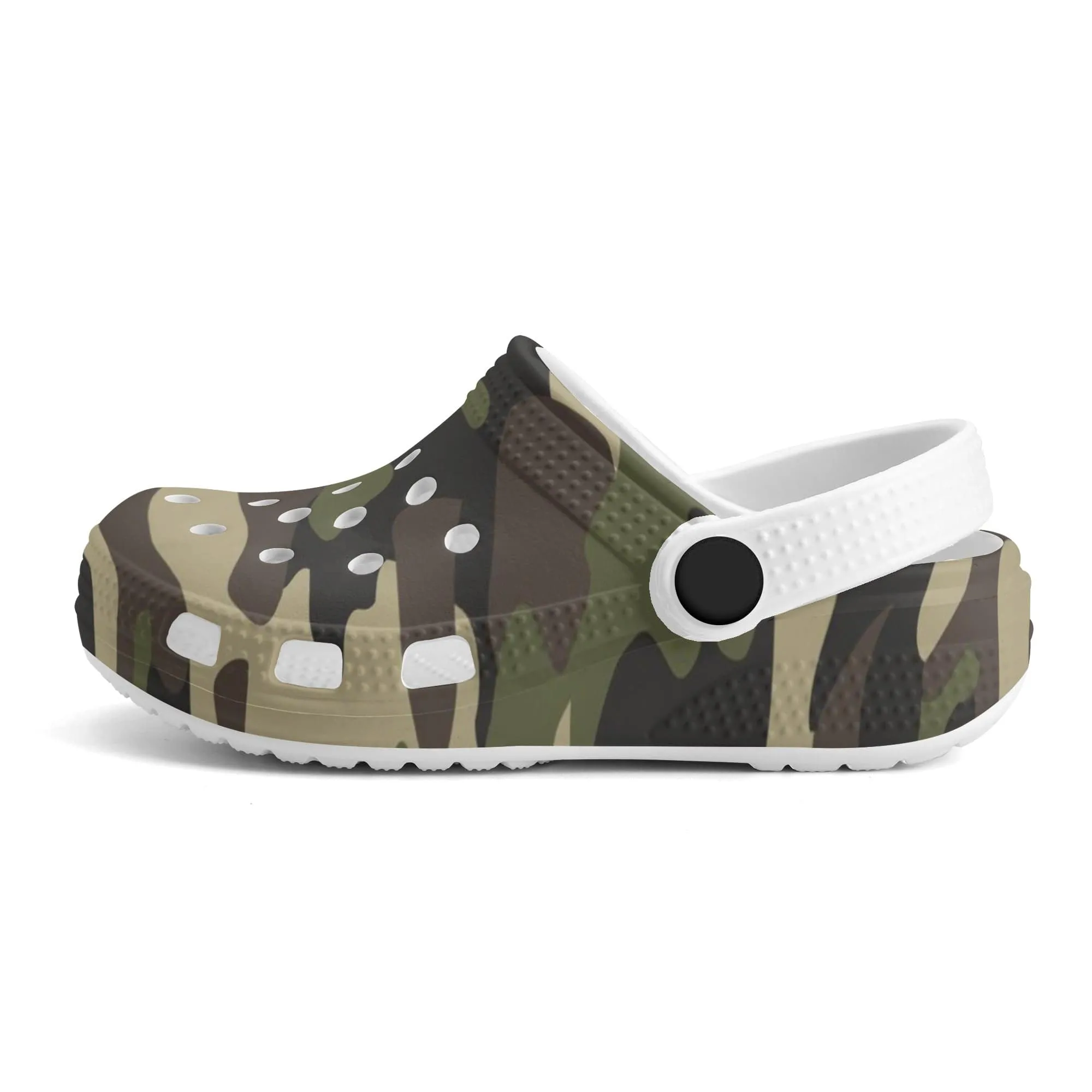 Kids Camouflage Classic Clogs