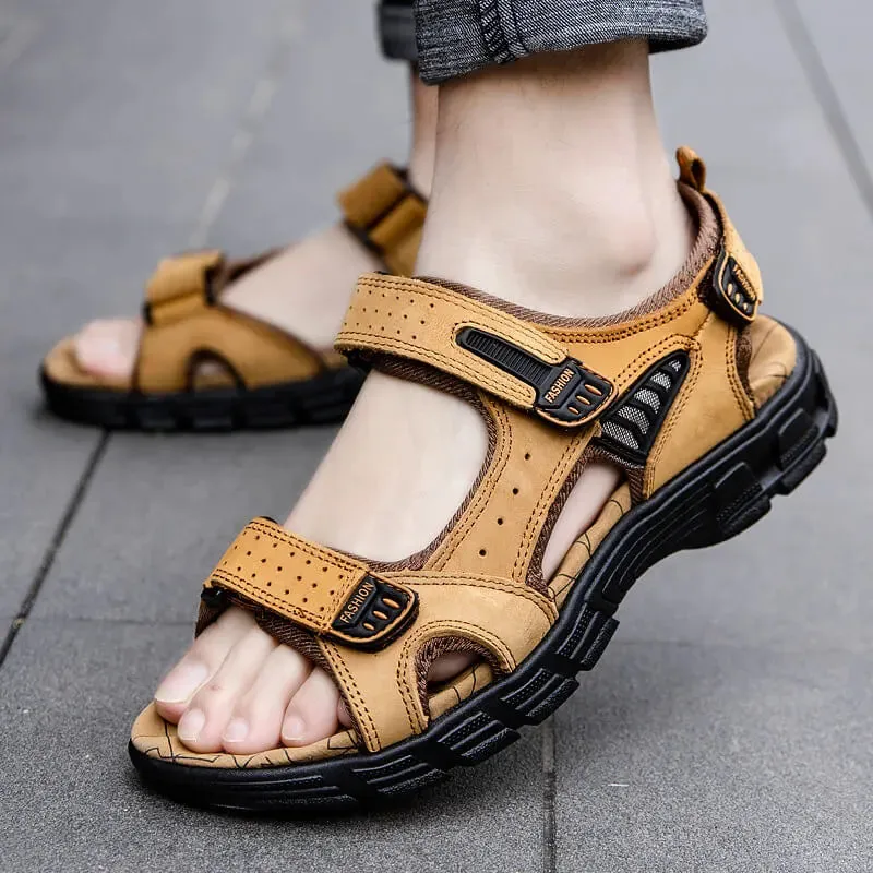 Men's Comfort Strap Leather Sandals