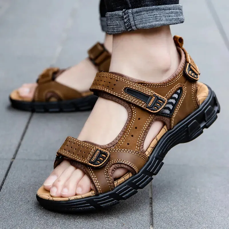 Men's Comfort Strap Leather Sandals