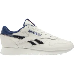 Reebok Women's Classic Leather Shoes - Chalk / Batik Blue / Atomic Pink