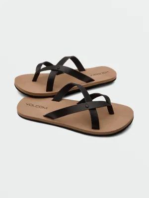 Stone 2 Step Sandals - Black