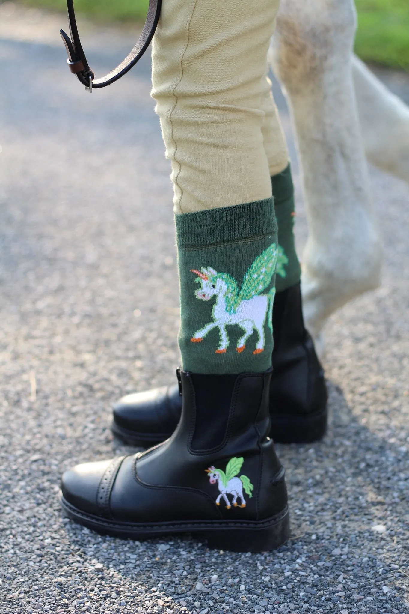 TuffRider Children's Unicorn Starter Front Zip Paddock Boots