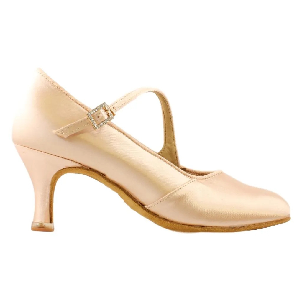 Women's Standard Dance Shoes, Model 149, Heel EH10, Tan 1